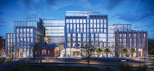 Rendering of the Camden Yard mixed-use re-development in Dublin, Ireland